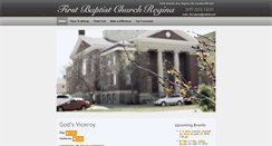 Desktop Screenshot of firstbaptistregina.ca