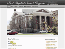 Tablet Screenshot of firstbaptistregina.ca